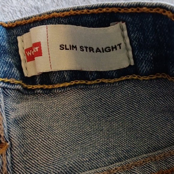 Wrangler Blue Jeans, Slim Straight Men's 36 X 32 Denim - Picture 6 of 9